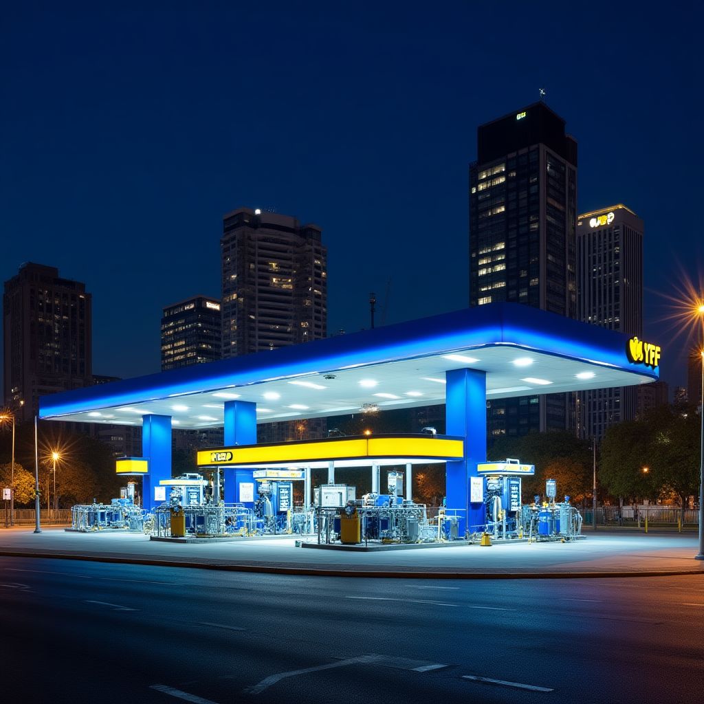 Estación YPF en Buenos Aires